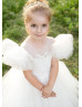 Ivory Stylish Flower Girl Dress Girls Communion Dress